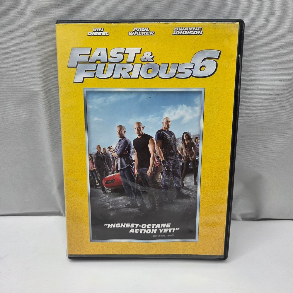 Fast & Furious 6 DVD Action Movie Vin Diesel Paul Walker Dwayne Johnson